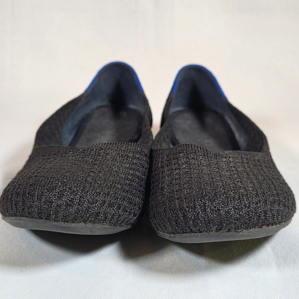 Rothy's The Point Black Women 8.5 Flat Sustainable Knit Pointed Toe Workwear - Picture 4 of 7
